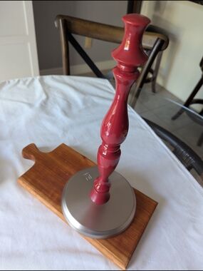 Umbra Red and Silver Decorative Paper Towel Stand